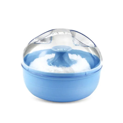 DOT Baby Soft Face Cosmetic Powder Puff talcum powder Sponge Box Case Container